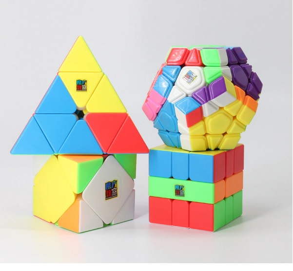 Combo 4 Rubik Biến thể Moyu Stickerless - Rubik Cao Cấp