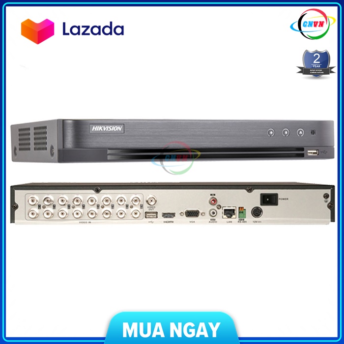 Đầu ghi hình HD-TVI 16 kênh Hikvision DS-7216HQHI-K1 -Công Nghệ Việt Nam