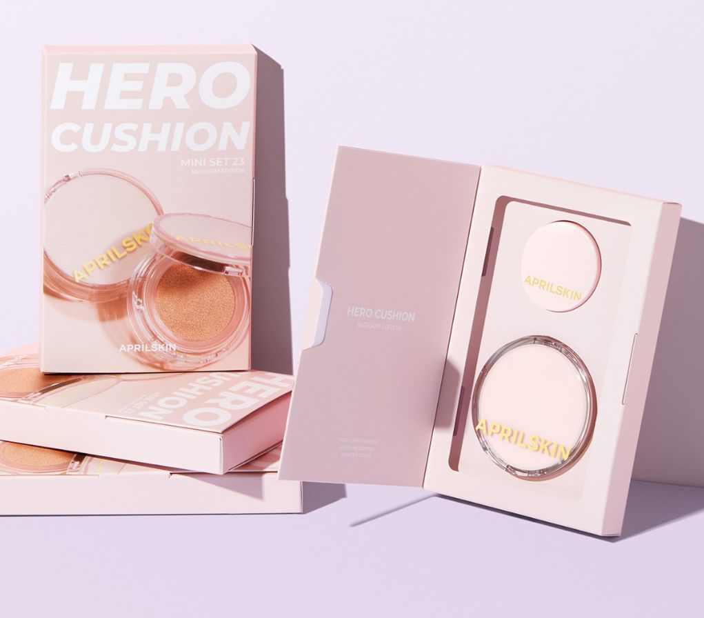 Set Phấn nước APRILSKIN Hero Blossom Mini Cushion Limited Edition (12g+3.5g)