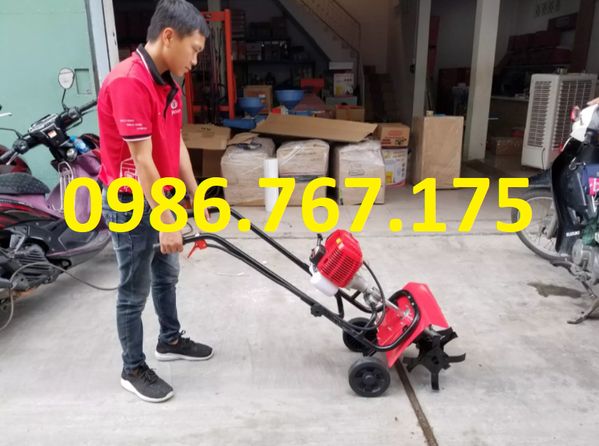 Máy xới đất đa năng mini - Máy xới đất mini động cơ 2 thì siêu khỏe