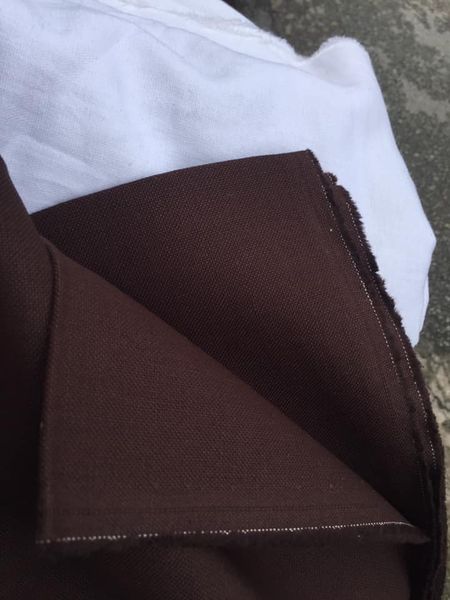 Vải linen bố nâu cafe