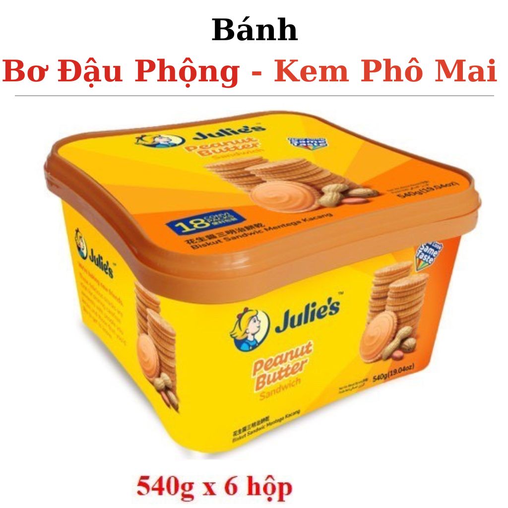 Bánh Quy Nhân Bơ Đậu Phộng Julie’s (540g)