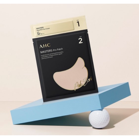 [100% Original] AHC Masters Pro Patch & Aqua Rich Sunscreen 4Pairs x 1Pack (Golf Patch / Eye Patch)
