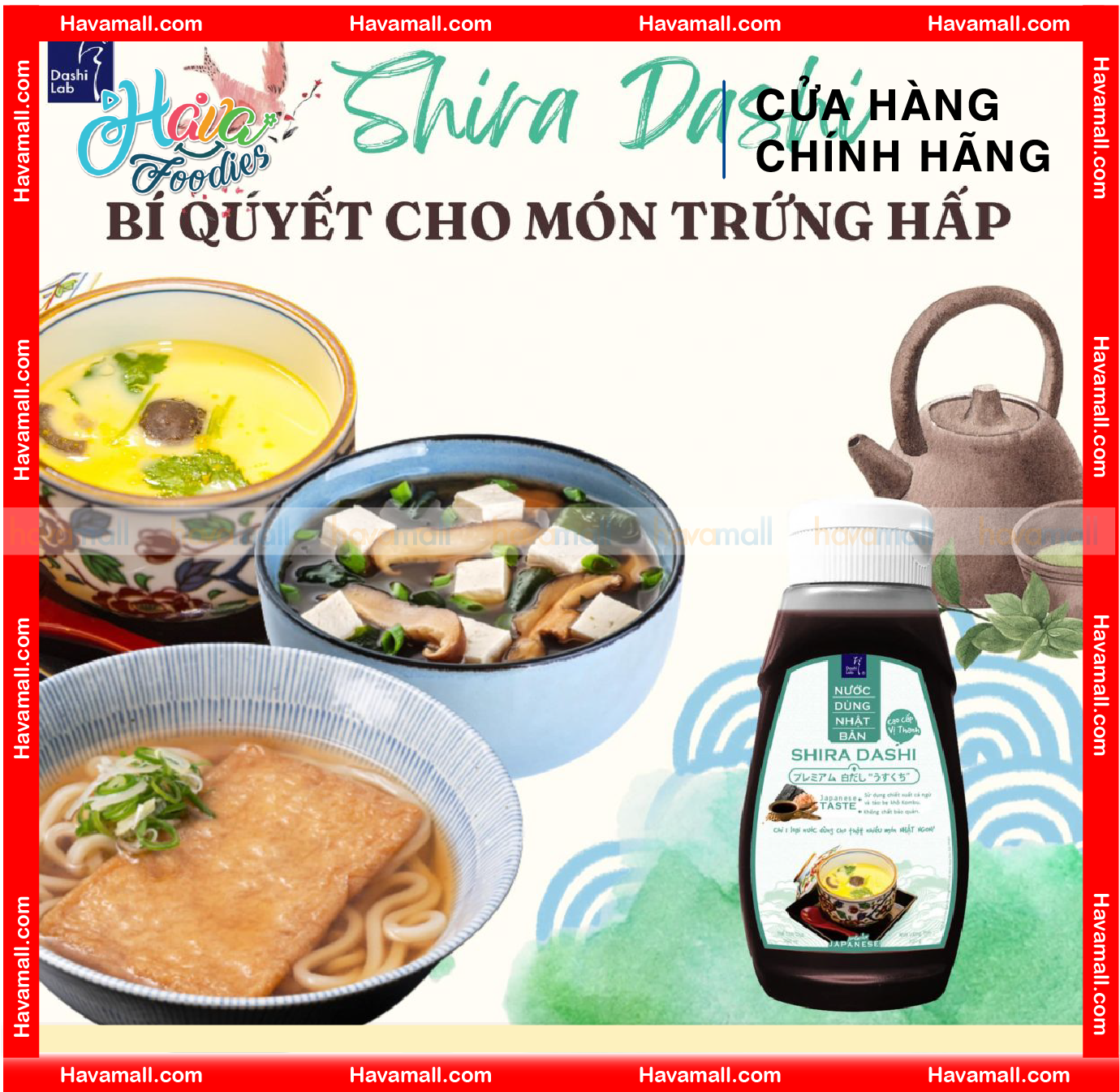 [HOÀN TIỀN MAX 10%] Nước Dùng Nhật Bản Shira Dashi Cao Cấp プレミアム 白だし “うすくち”