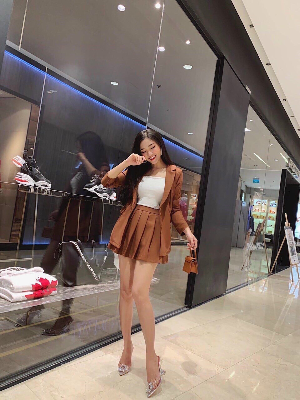 [HCM]SET VEST 3 MÓN CHÂN VÁY XẾP LY  CÓ LÓT TRẺ TRUNG LỊCH SỰ CHO CÁC BẠN NỮ QCS