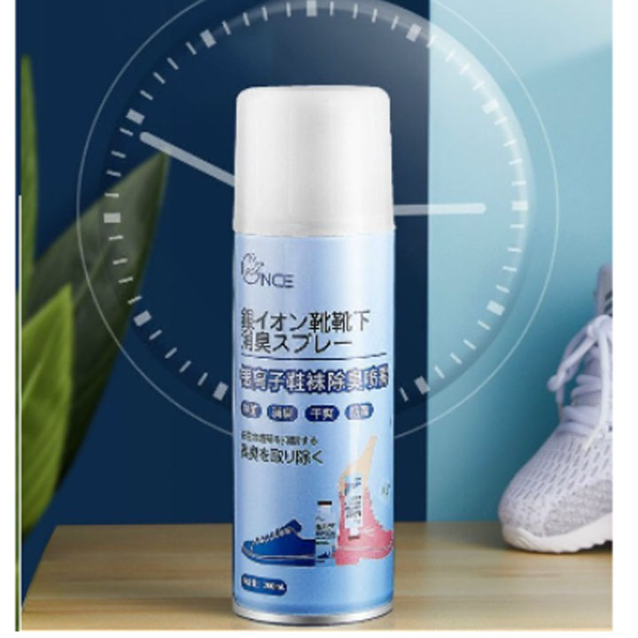 Chai Xịt Khử Mùi Giày Dép NaNo Bạc, Xịt Khử Mùi Hôi Chân
