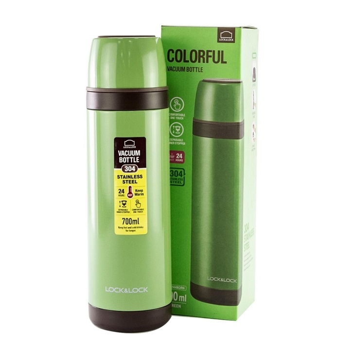 bình giữ nhiệt lock&lock - bình giữ nhiệt inox 700ml