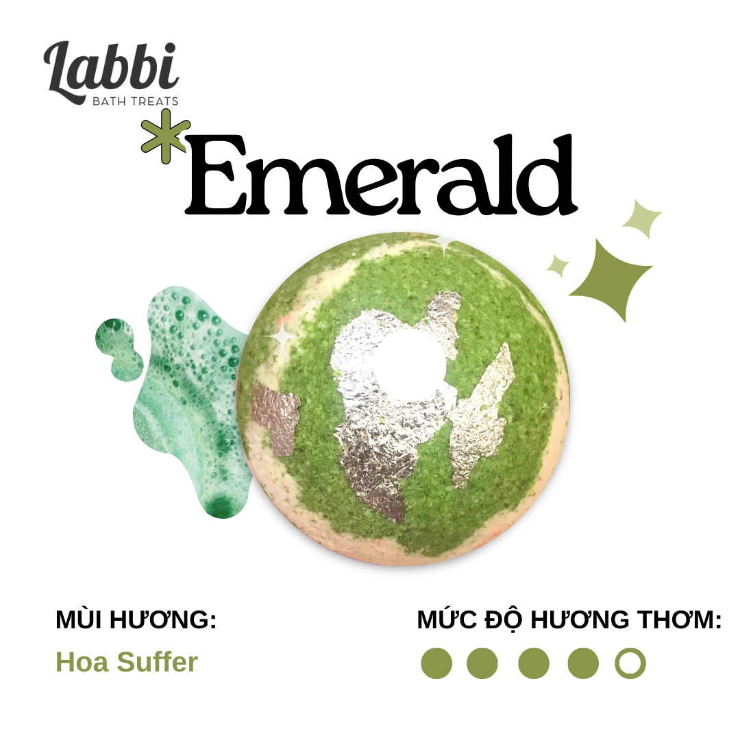 EMERALD [Labbi] Bath bomb / Viên sủi bồn tắm / Bom tắm