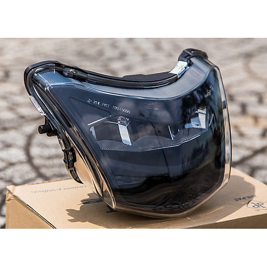 Đèn pha LED 2 tầng gắn xe Wave alpha 50, 100, 110 / Wave RSX 100 / Wave S100 / Wave RS 100 ( đủ 6 màu )