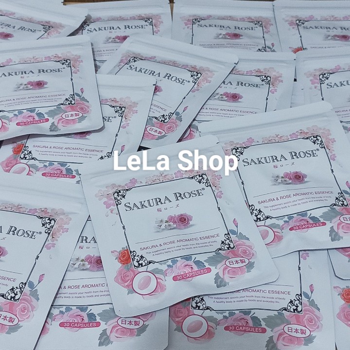 Viên Uống Thơm Cơ Thể Sakura Rose Nhật Bản (gói 30 viên)