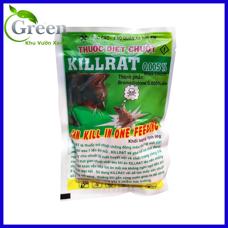 1 Gói Thuốc Diệt Chuột KillRat Dạng Cốm Thế Hệ Mới - Gói 40 Gam