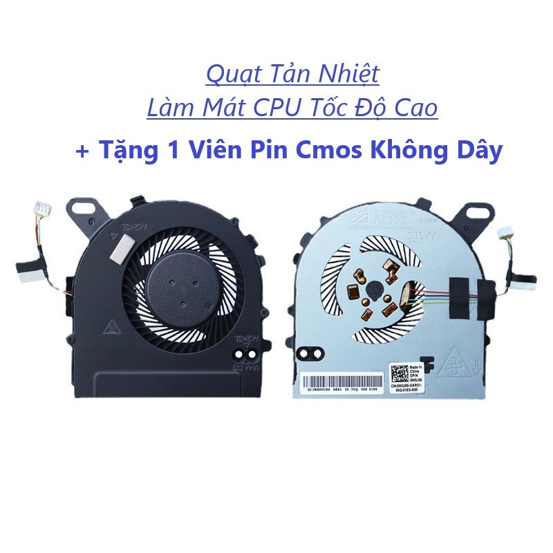 Quạt laptop dell vostro 5468 5568/ inspiron 15 7560 15-7560 quạt tản nhiệt cpu làm mát , tản nhiệt , cực nhanh
