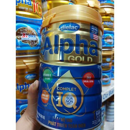 [Hoàn tiền 12%] Sữa Bột Dielac Alpha Gold IQ 1 800g ( Mẫu Mới )
