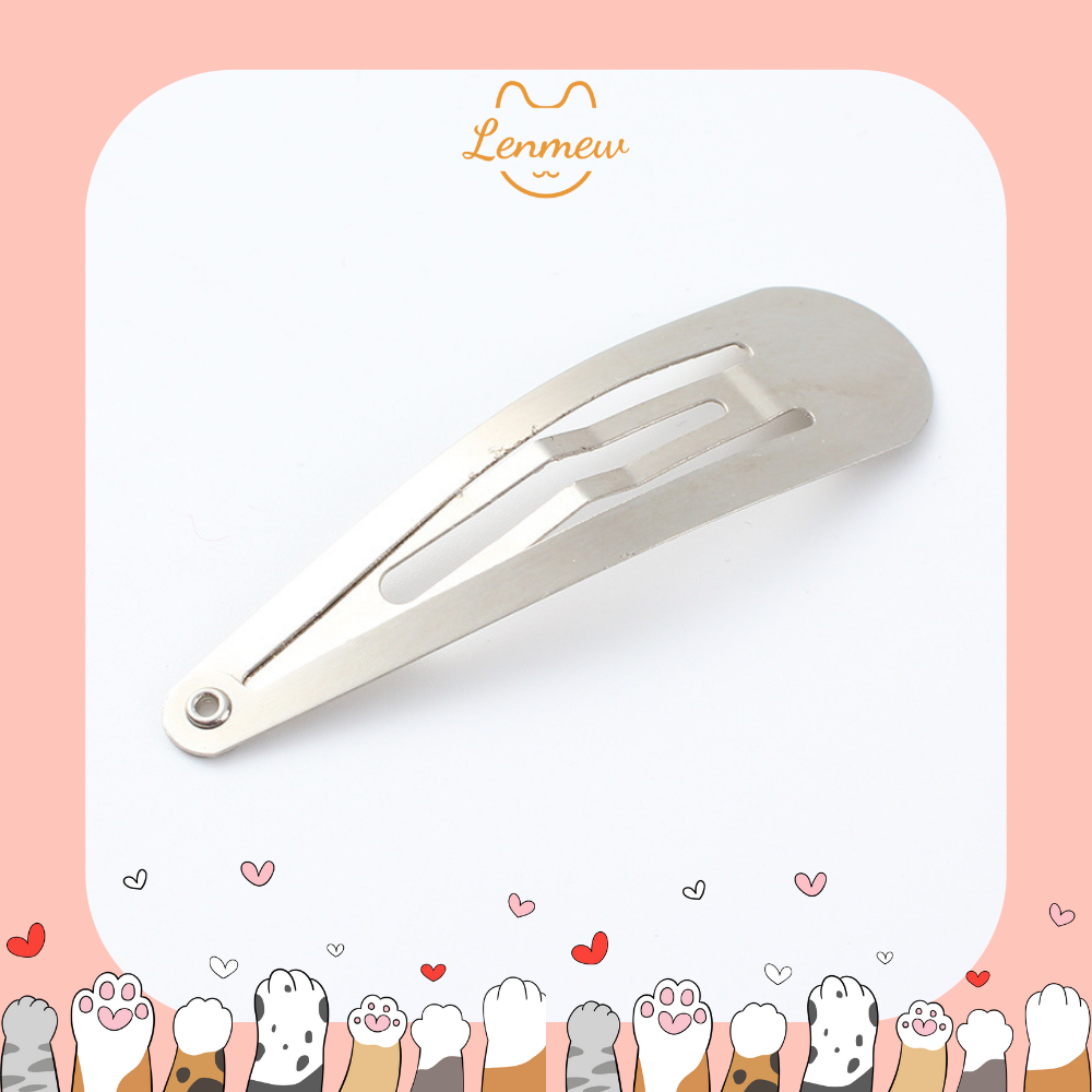 Phôi Kẹp Tóc Giọt Nước - Phôi Làm Kẹp Handmade (Set 5 Cái)