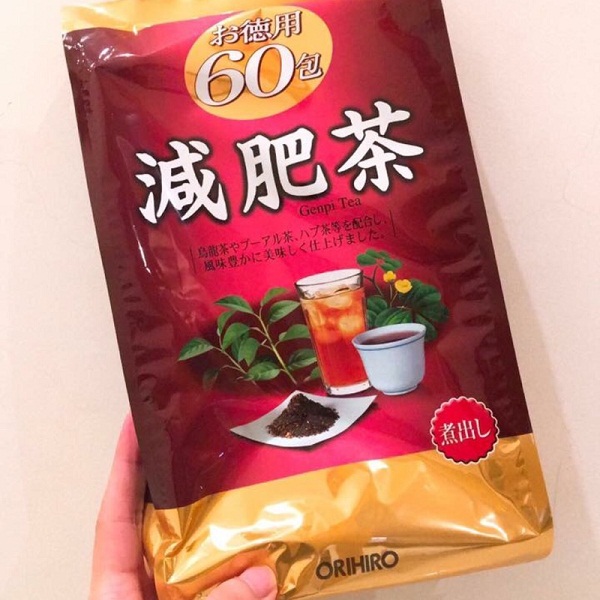 [hcm]trà giảm mỡ bụng genpi tea orihiro 60 gói hàng nội địa nhật chiết xuất từ nguyên liệu tự nhiên hỗ trợ giảm cân tiêu hóa cải thiện mức cholesterol giảm oxy hóa phòng các bệnh tim mạch 5