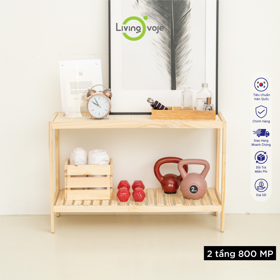 [Kệ gỗ 2 tầng / 3 tầng - Loại 800 / 800MP] Kệ gỗ để giày để đồ đa năng