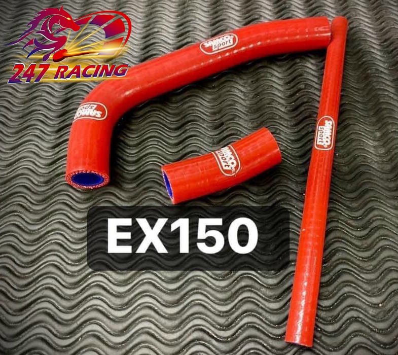 Ống nước Samco gắn Exciter 150 màu Đỏ