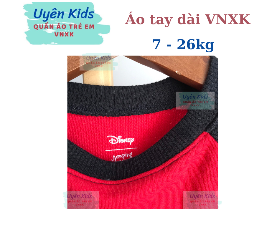 Áo tay dài Jumping VNXK bé trai bé gái
