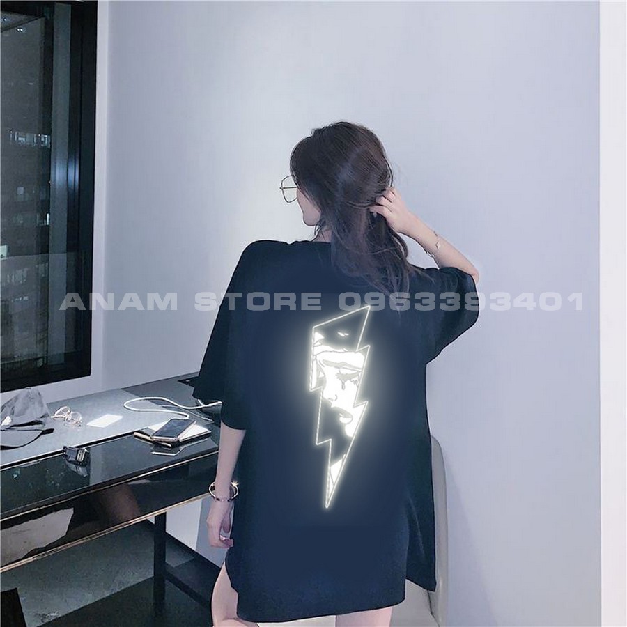 [HCM]Áo thun phản quang Tay lỡ Sad nam nữ