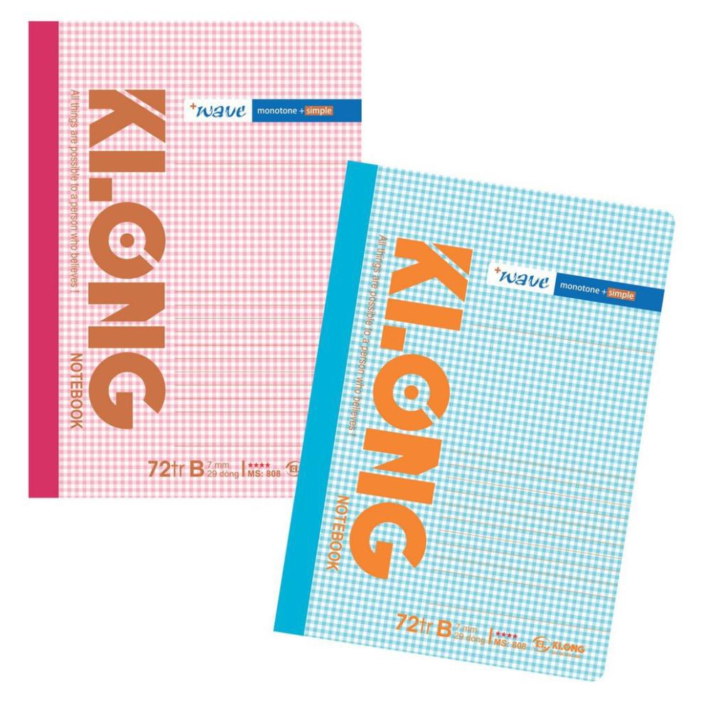 Vở klong 72 trang kẻ ngang