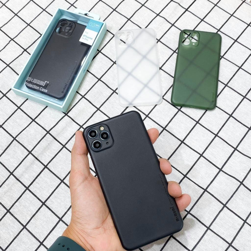 Ốp lưng Memumi cho iPhone 12 Pro Max bảo vệ camera, siêu mỏng 0.3 mm Hàng nhập khẩu