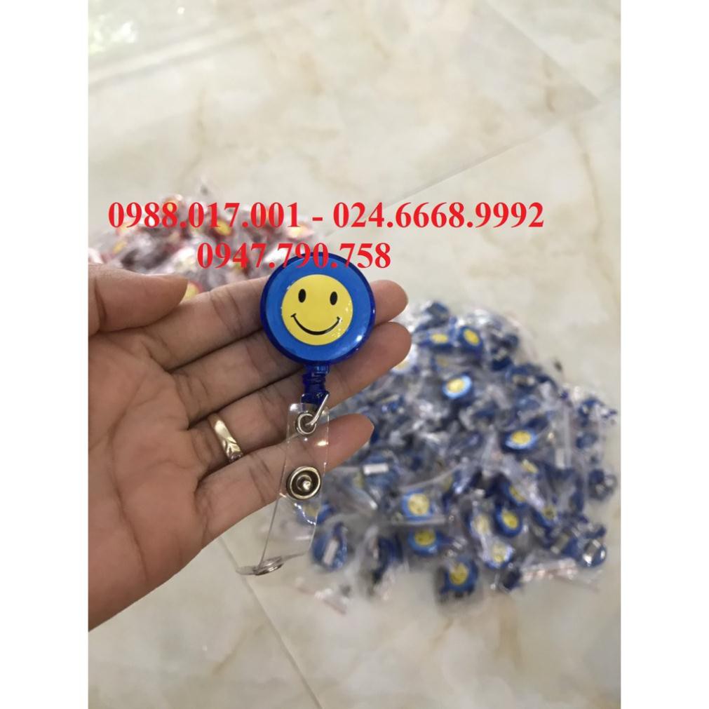Colorful smiley wadded lanyard