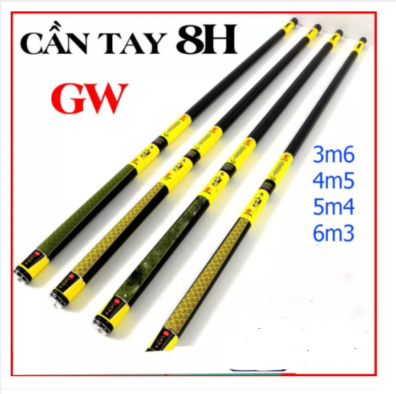 Cần câu tay gw 8h cao cấp , đủ size 3m6, 4m5, 5m4, 6m3 , can cau don gia re 8h, can cau tay cao cap gw , cần shimano, cần handing