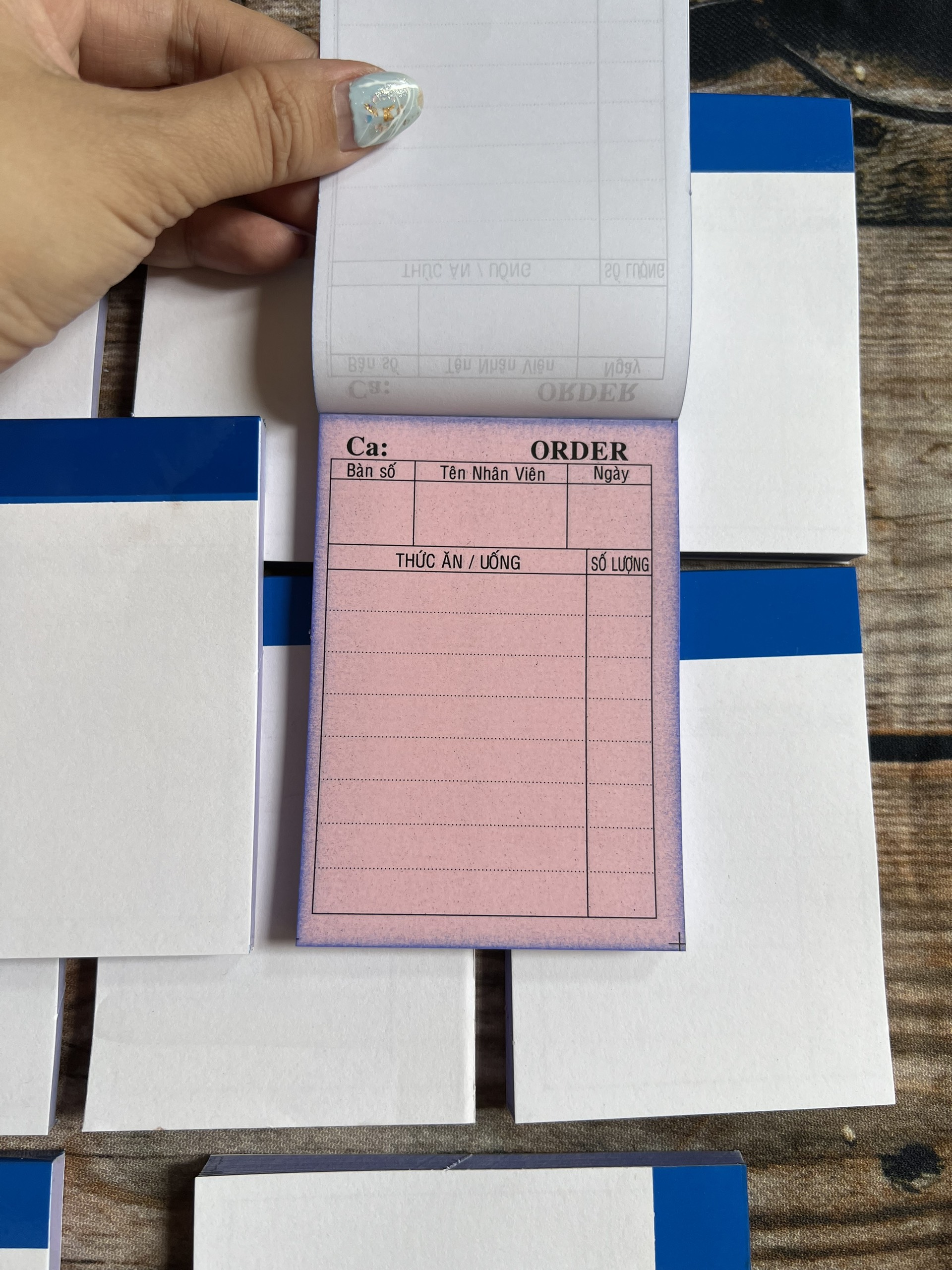 50 Cuốn order in sẵn 7x10cm, 2 liên
