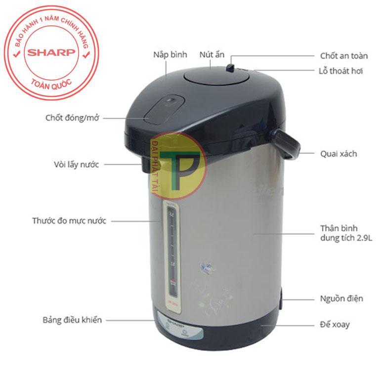 [NTT] Bình thủy điện SHARP KP-30S 2.9Lít