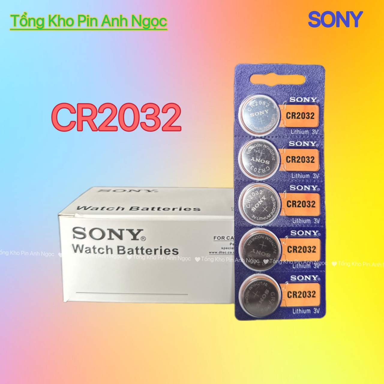 Pin CR2032 Sony 3V - Made In Indonesia