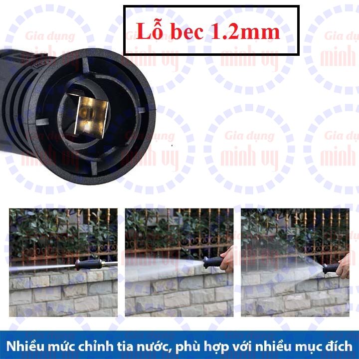 Béc chỉnh tia mỏ vịt dùng cho s.úng rửa xe dây phun áp lực cao của máy rửa xe áp lực cao máy xịt rửa cao áp