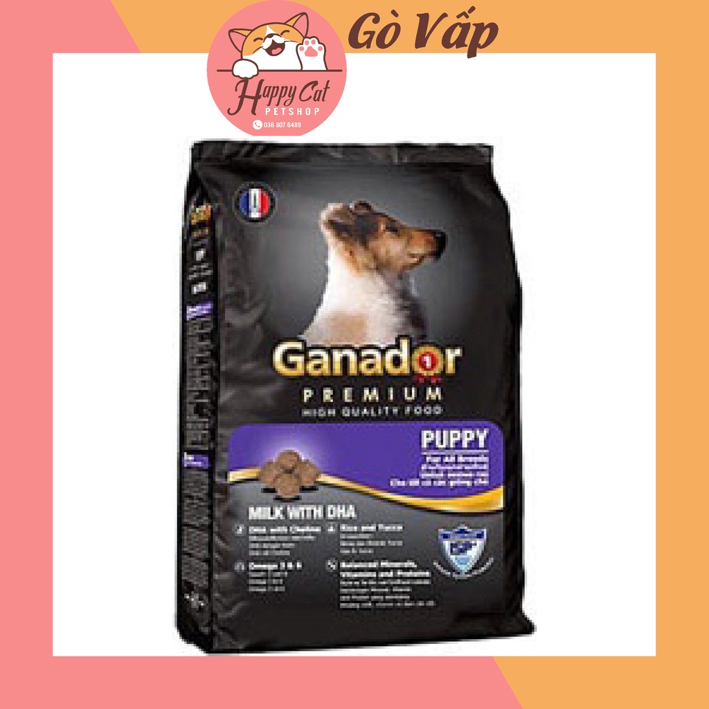 Ganador vị Sữa và DHA - Ganador Puppy milk with DHA Túi 3KG