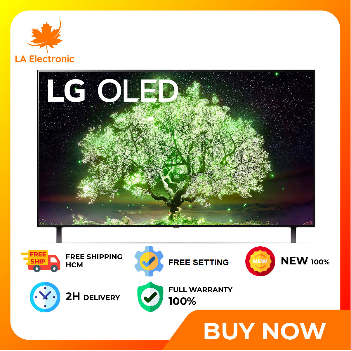 BÁO GIÁ Màn Hình Tivi Lg 55 Inch | Shopee Lazada Sendo Tiki mới nhất 76 Smart Tivi OLED LG 4K 55 inch 55A1PTA - Free shipping HCM Control TV by phone: LG TV Plus App Magic Remote with built-in voice search microphone