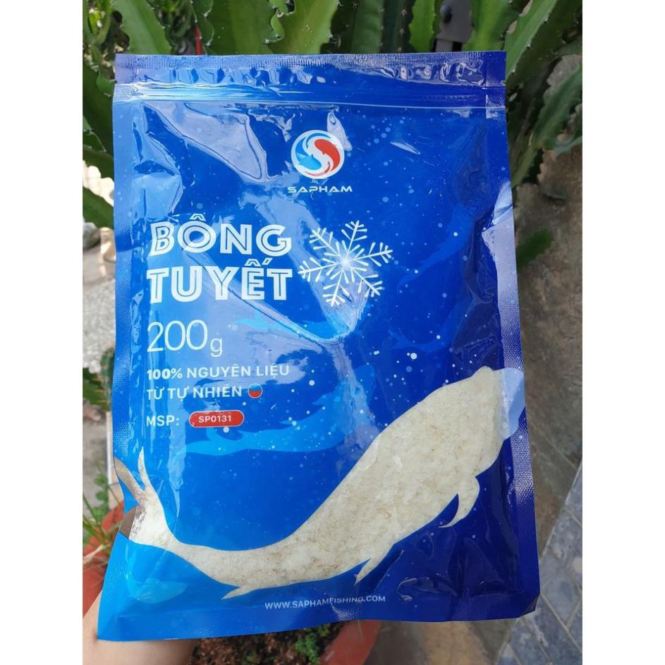 Mồi câu cá bông tuyết sapham - thính dụ cá 200g