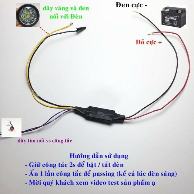 Mạch 1 Đèn Passing 3S cho đèn trợ sáng