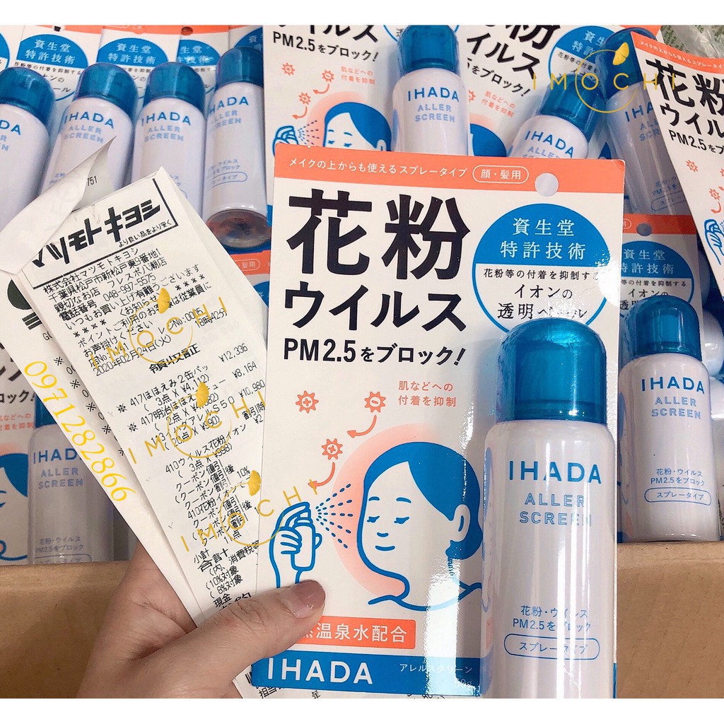 Xịt Kháng Khuẩn Ihada Nhật Bản 50g