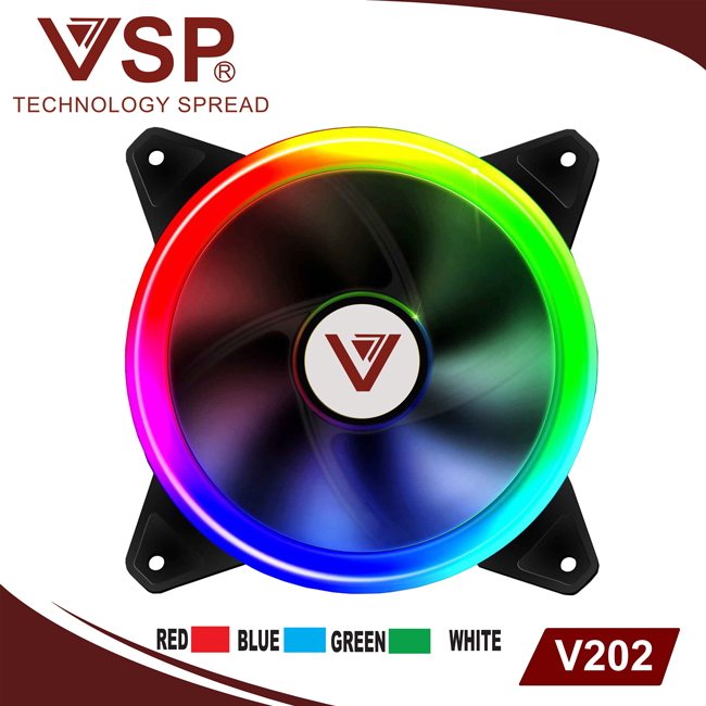 Fan tản nhiệt led 2 mặt V202