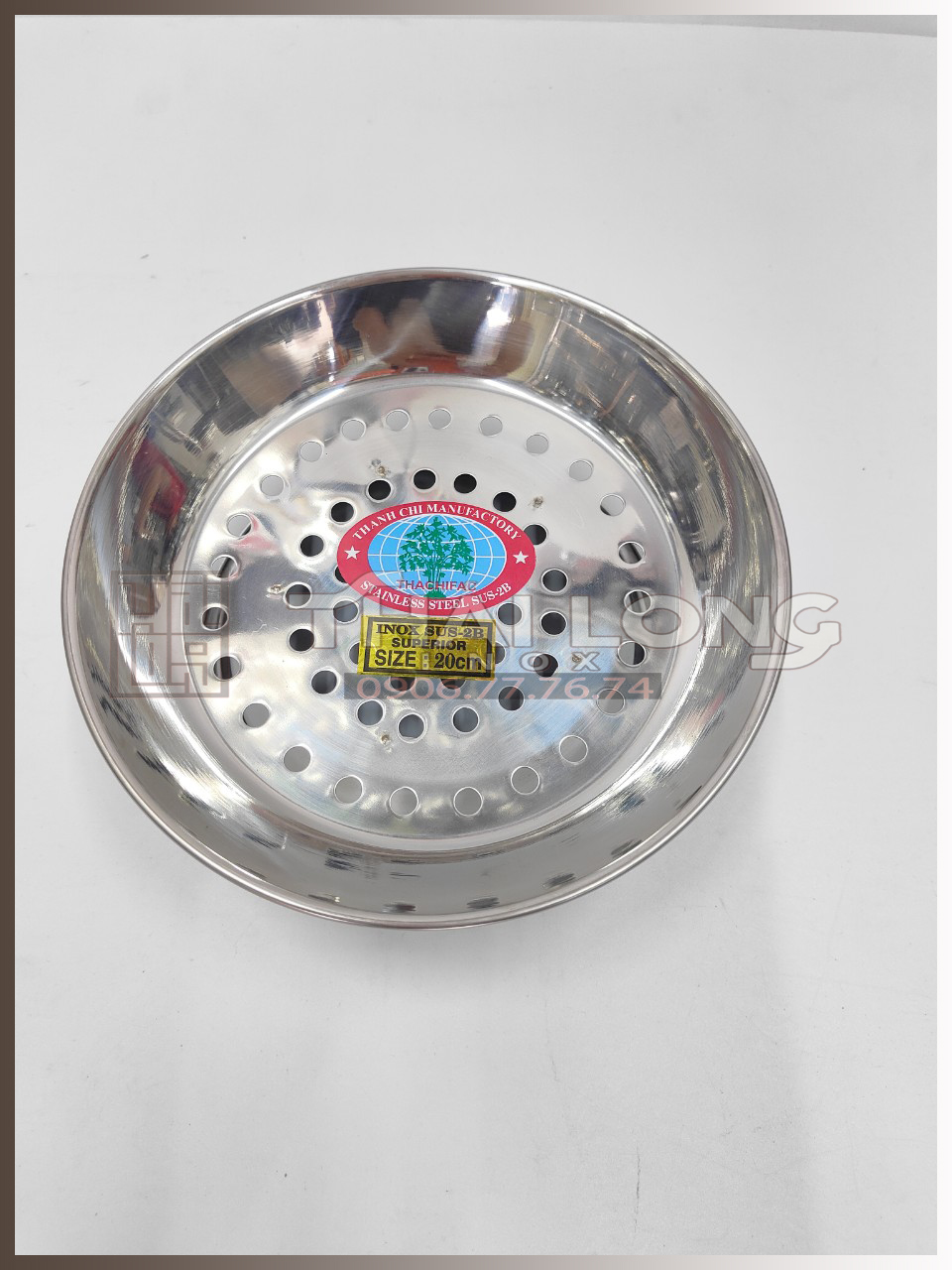 Dĩa Hấp / Xửng Hấp Inox Có Chân Cách Thủy TC [Có sẵn] [Ảnh thật]