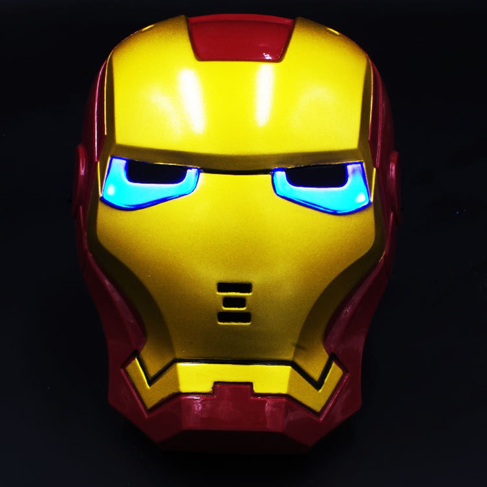 Mặt nạ người sắt Iron Man có đèn hoá trang Halloween