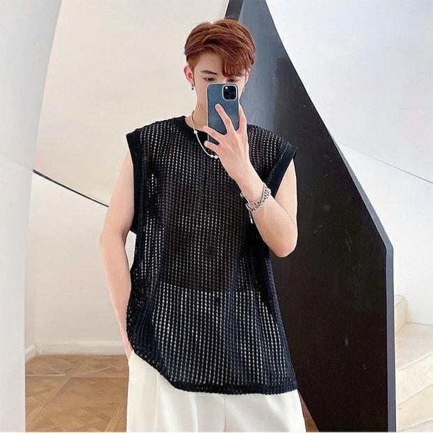Áo TANK TOP Lưới unisex