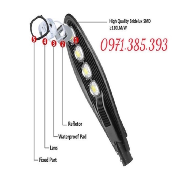 Đèn đường led 200W chiếc lá