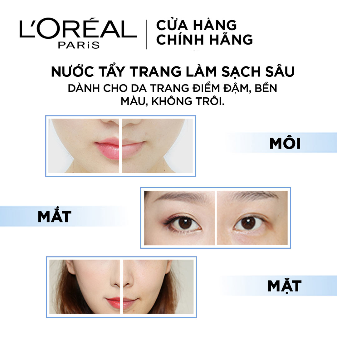 Nước Tẩy Trang L'Oreal Paris 3 In 1 Micellar Water 95ml