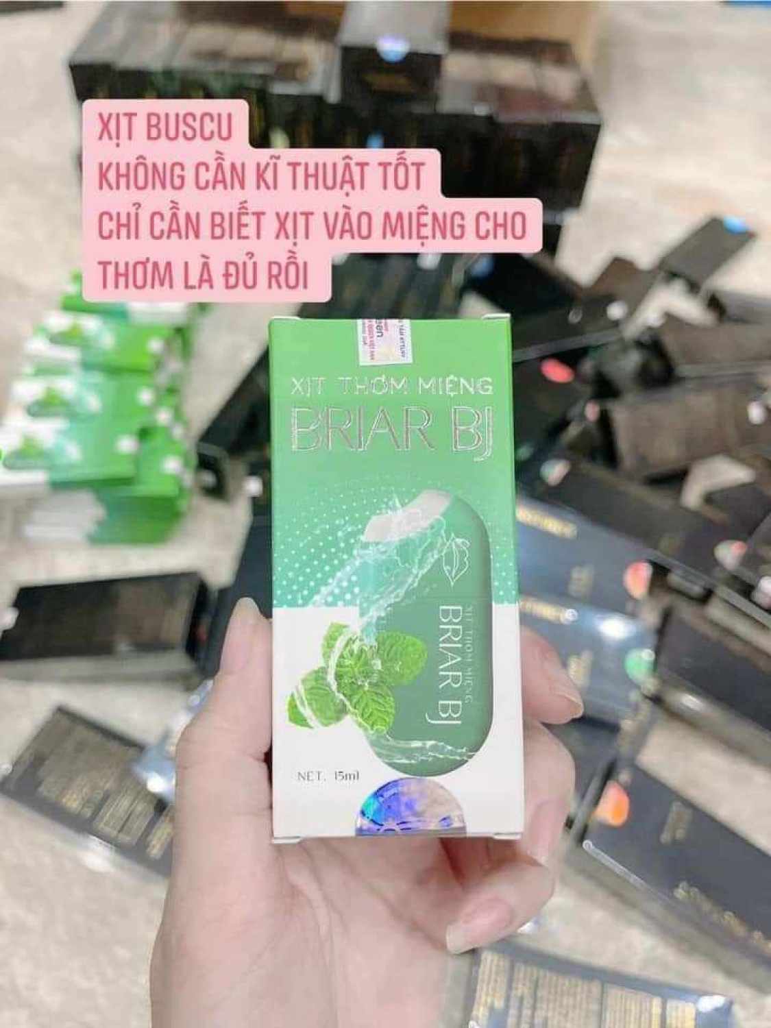 Xịt BRIAR BJ thơm miệng hương thơm bạc hà thanh mát từ thiên nhiên