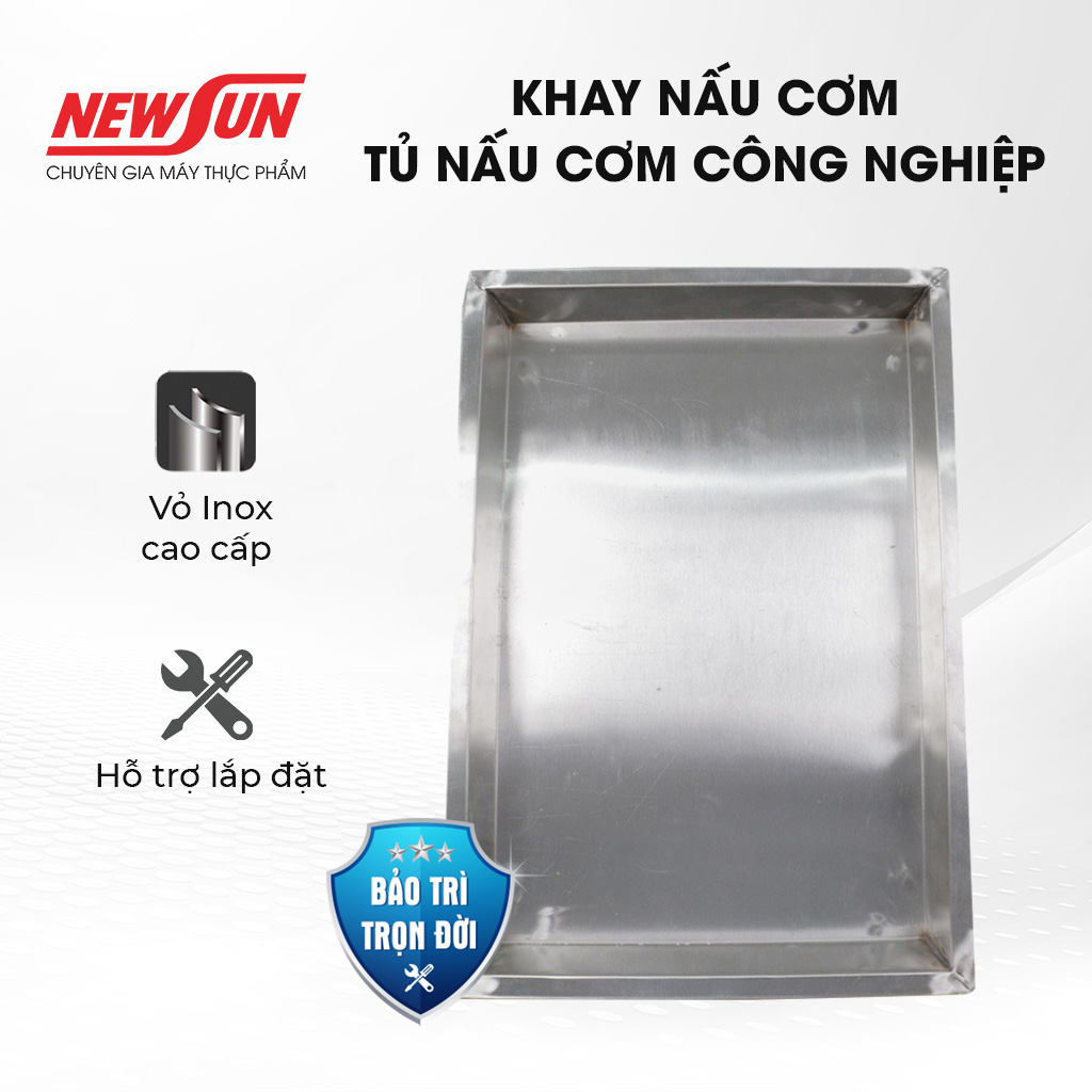 Khay nấu cơm, hấp cơm của tủ hấp cơm công nghiệp newsun- hàng chính hãng