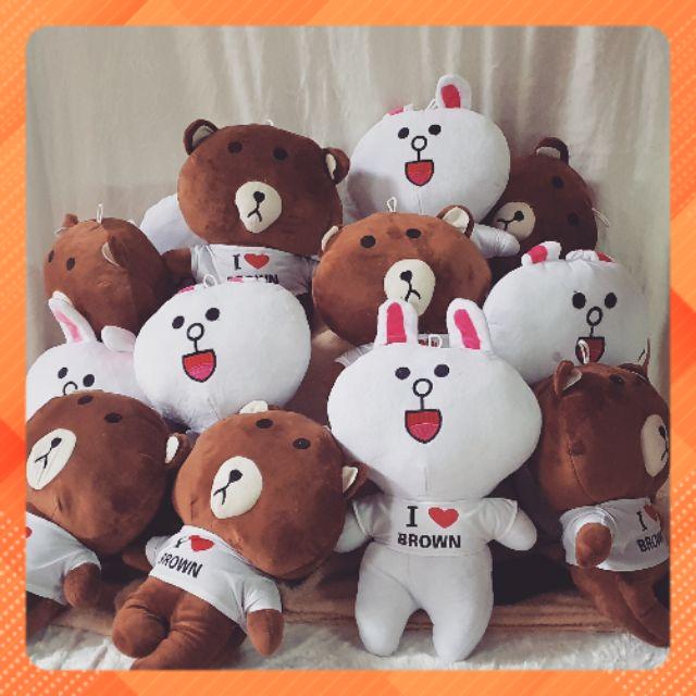 Cặp đôi gấu bông gấuu Brown và thỏ Cony siêu dễ thương