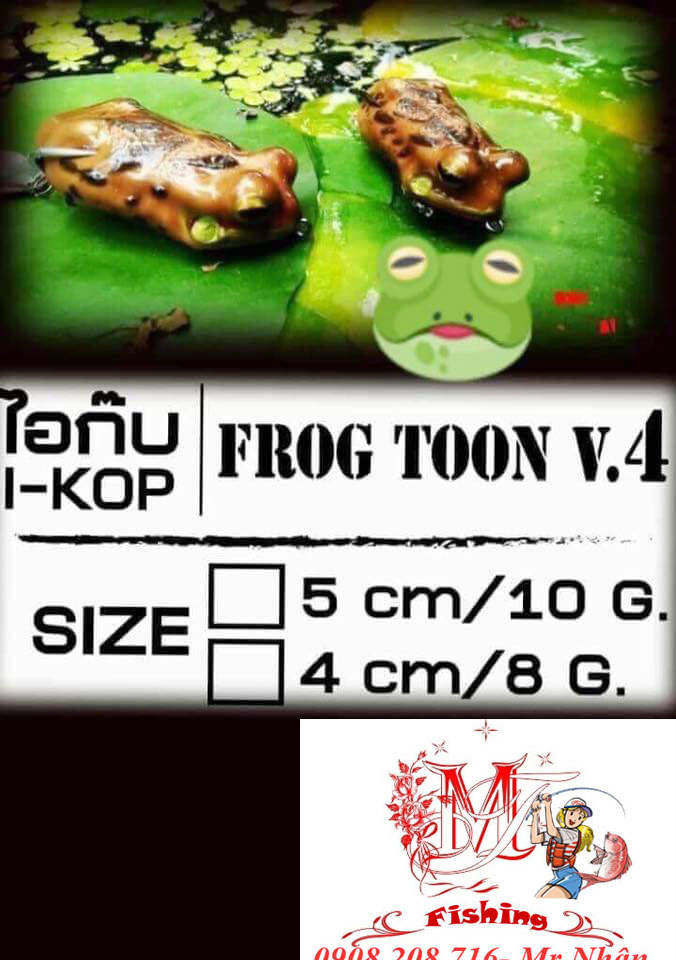 Mồi lure Lóc Frog Toon Thái Lan 2018