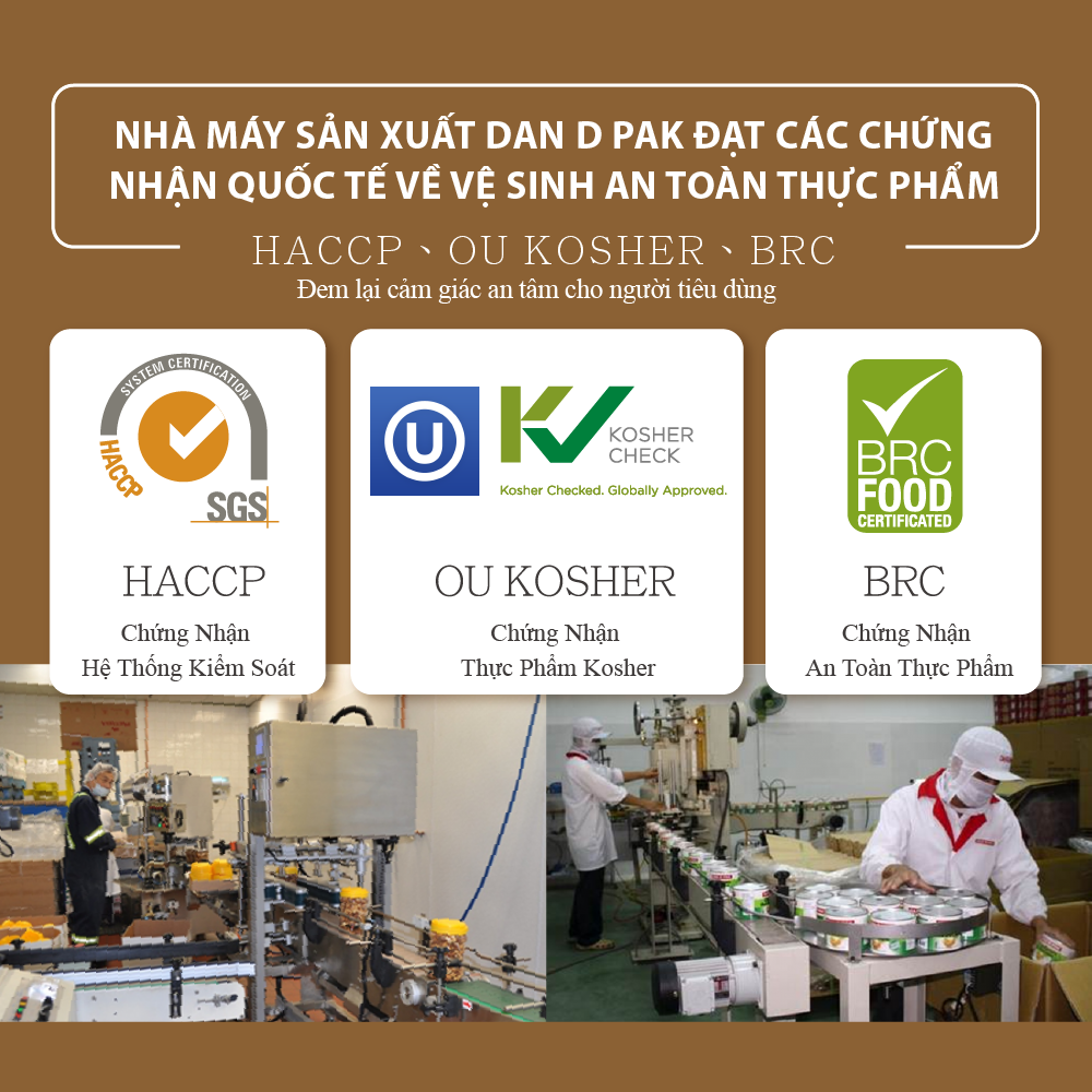 [Chính hãng] Thập cẩm hạt Premium 560g Dan D Pak