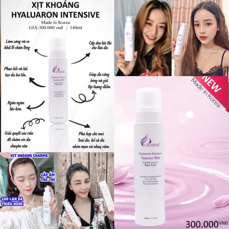 Xịt Khoáng hyaluron intensive HÀN QUỐC