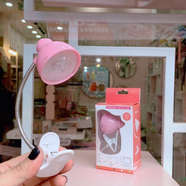 Đèn đọc sách kẹp bàn đèn led lẹp mini dễ thương