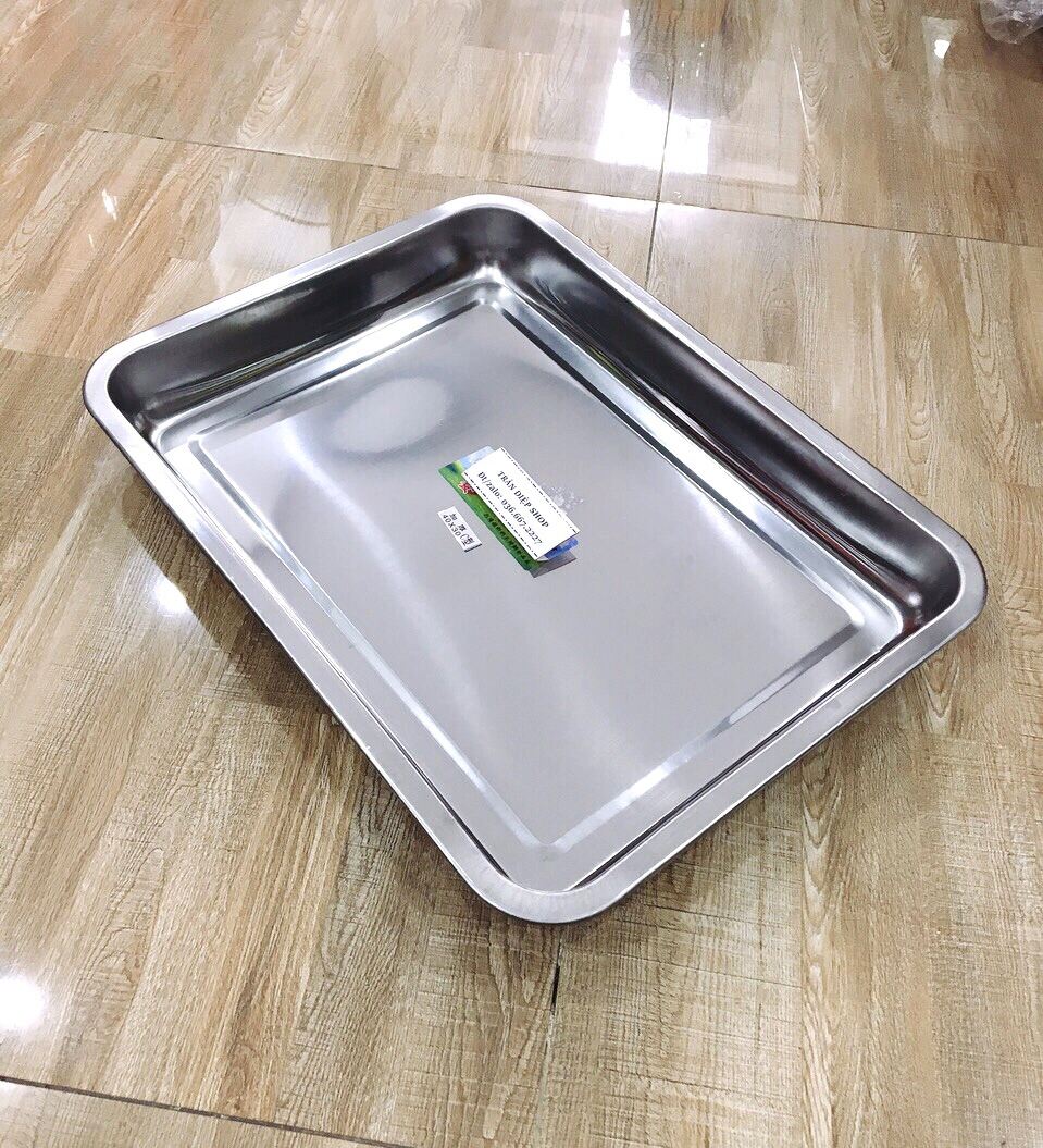 Mâm inox 30*40 sâu lồng-cạn lồng